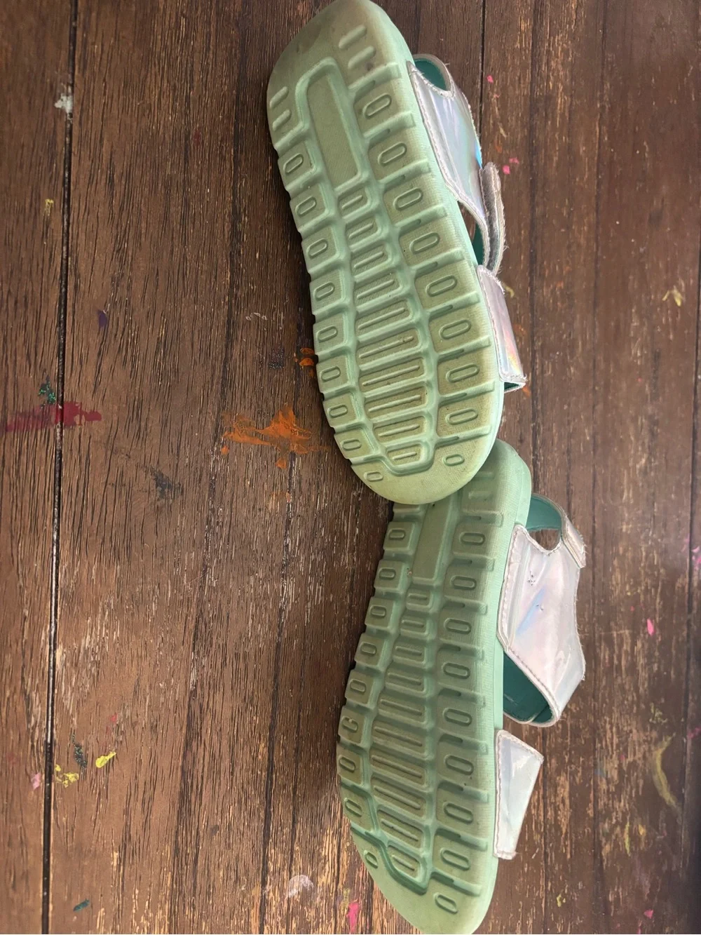 Girls high tide Sandals with Iridescent Straps